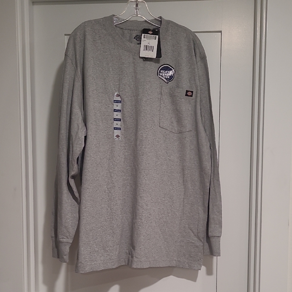 Dickies Men's Heather Gray Long Sleeve Tee